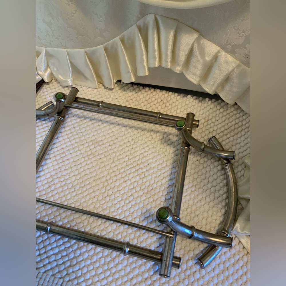 METAL BAMBOO SERVING RACK - Picture 5 of 6